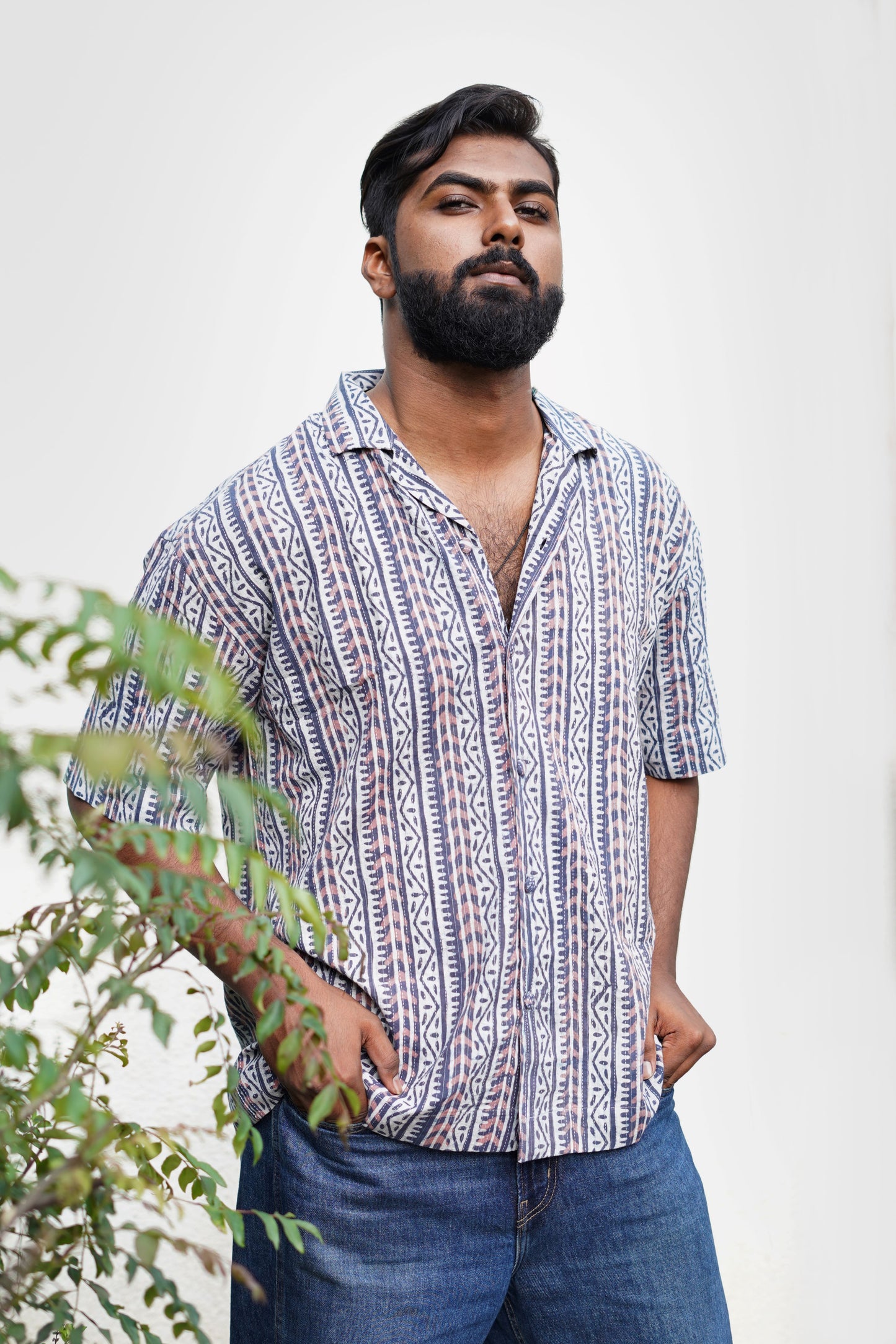 BLUE STRIPE OVERSIZED SHIRT