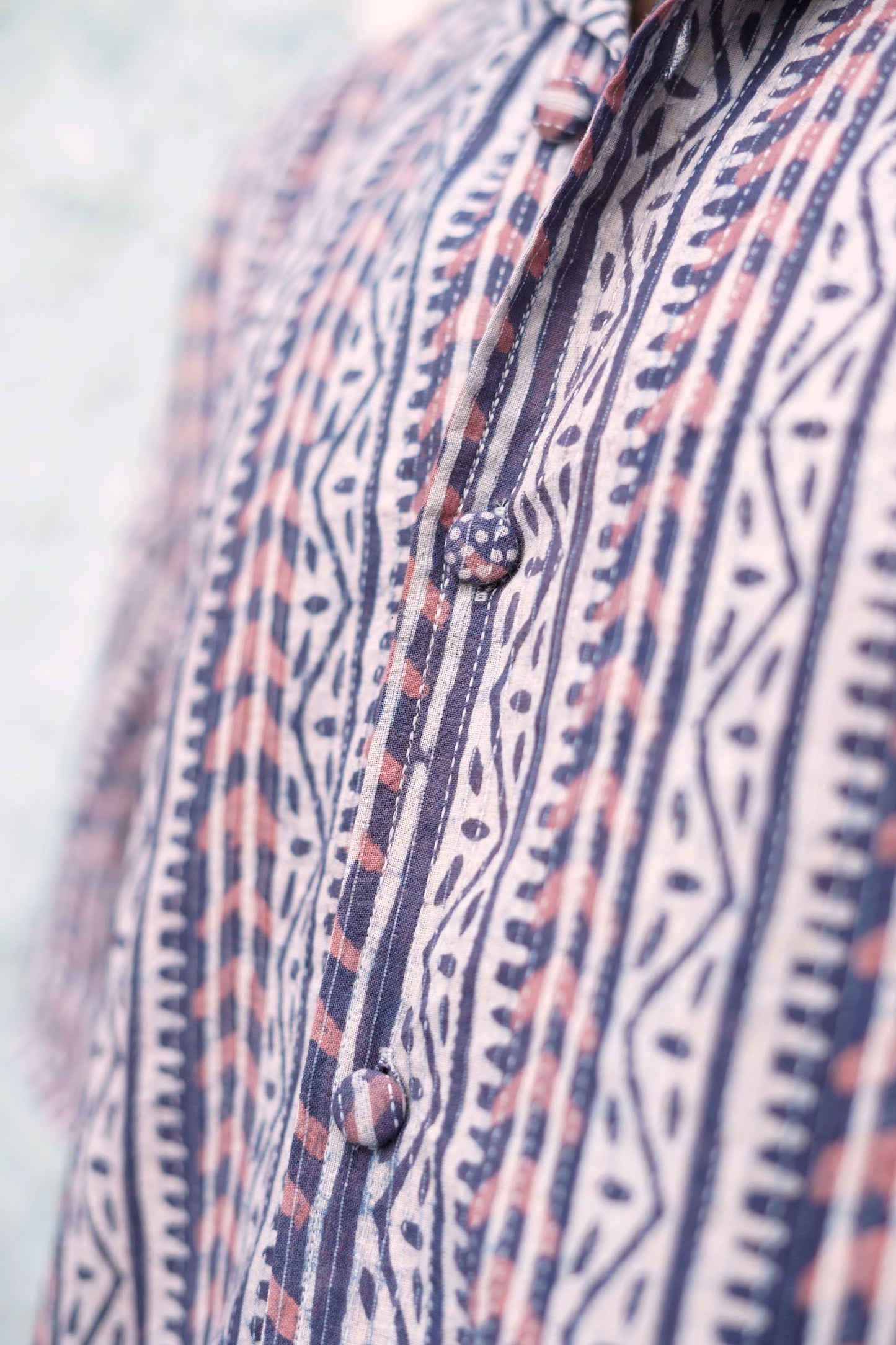 BLUE STRIPE OVERSIZED SHIRT