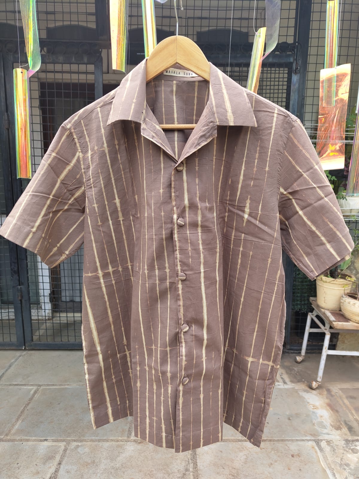 striped Tie & Dye Red, Beige, Rust