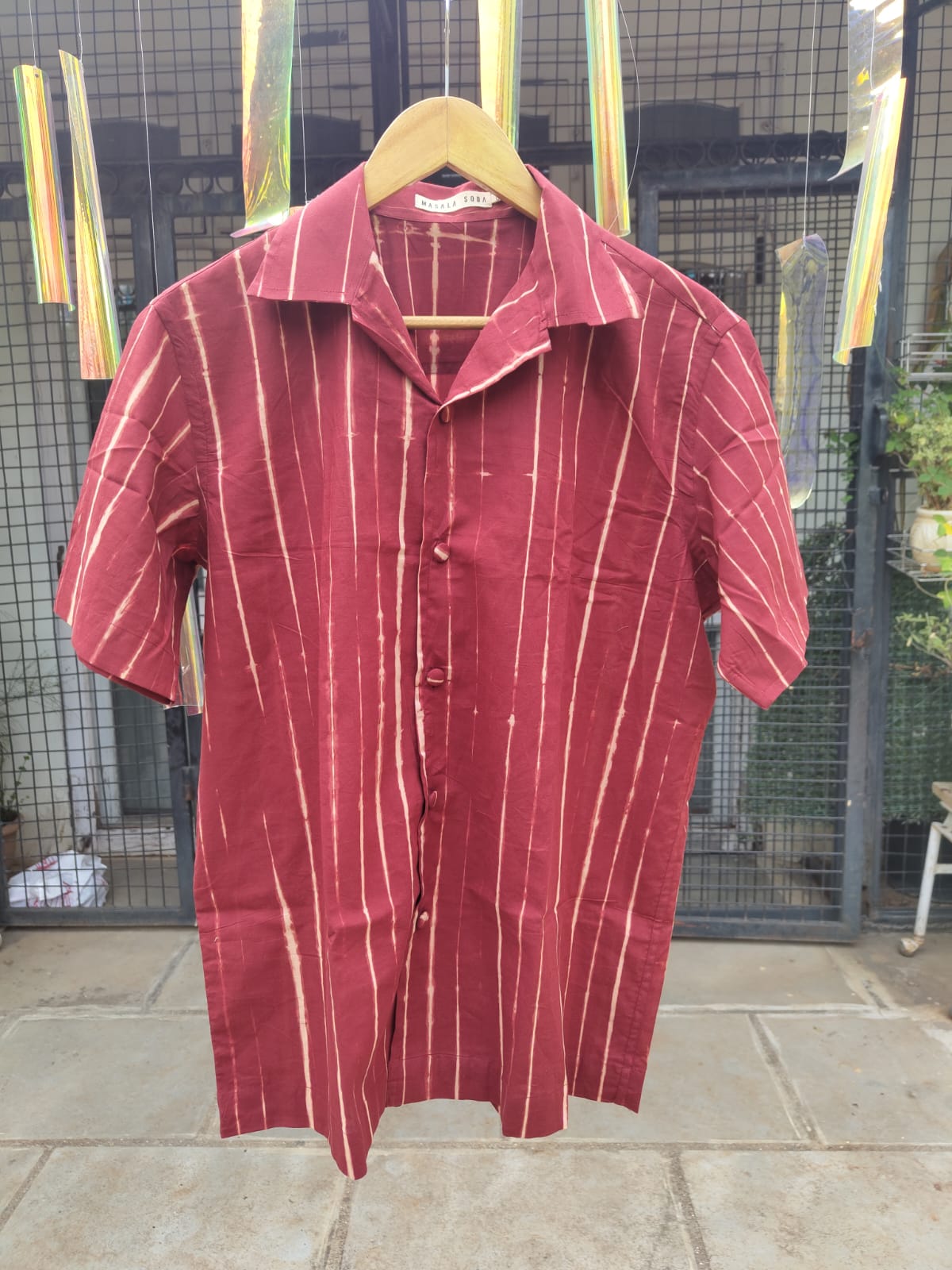 striped Tie & Dye Red, Beige, Rust