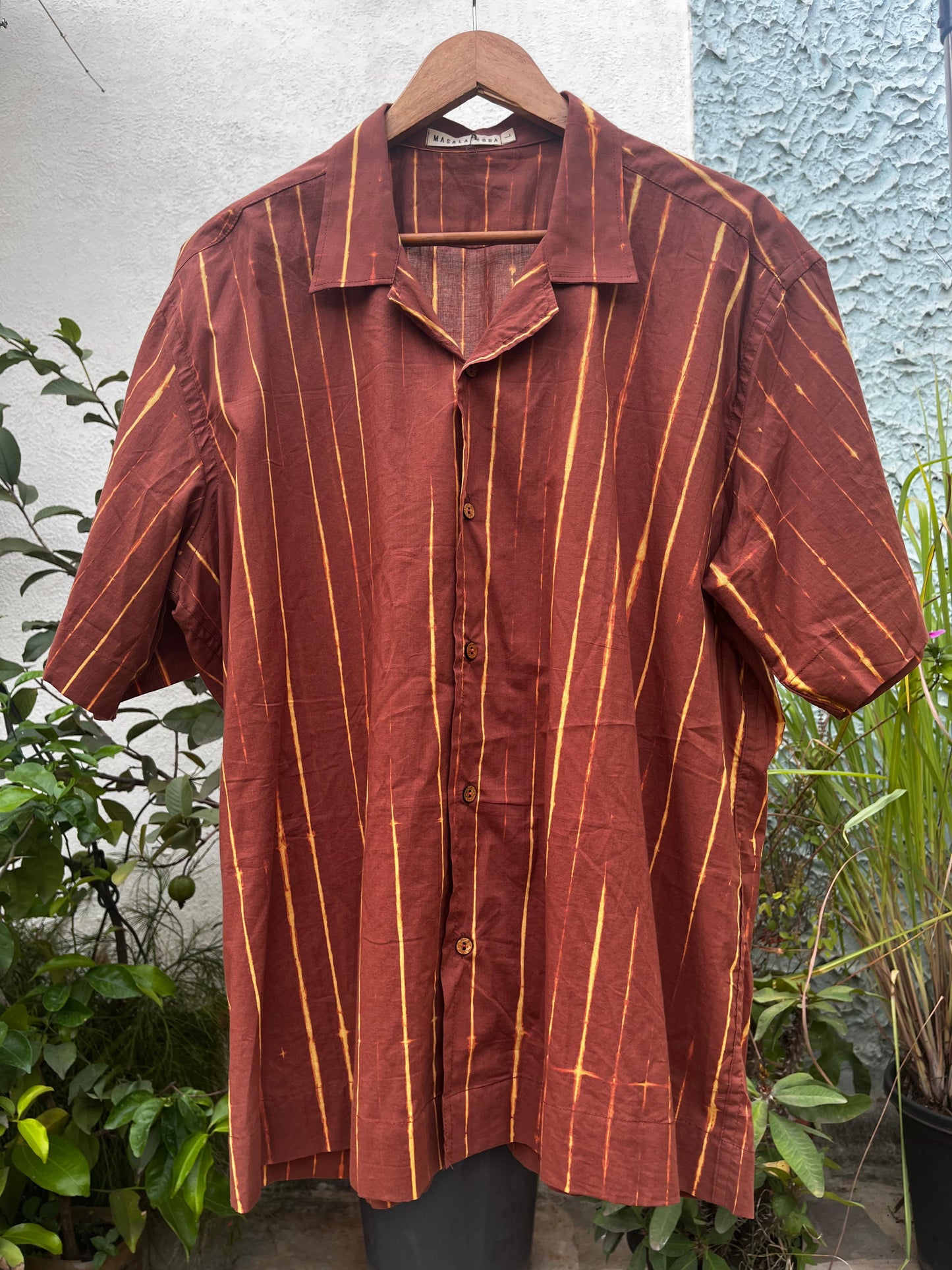 striped Tie & Dye Red, Beige, Rust
